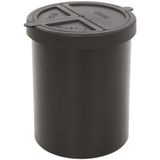 Papierbak Rond Vepabins 15 l - Zwart