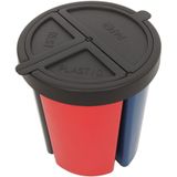 Papierbak Rond Vepabins 15 l - Zwart