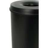 Vepabins - Papierbak - Zwart - 50 Liter - Met Vlamdover