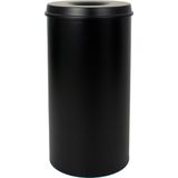 Vepabins - Papierbak - Zwart - 50 Liter - Met Vlamdover