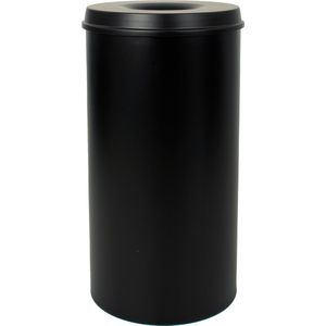 Vepabins - Papierbak - Zwart - 50 Liter - Met Vlamdover