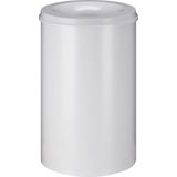Veiligheidsprullenbak - Ronde - Staal - Grijswit RAL 9002 - Inhoud 110 L