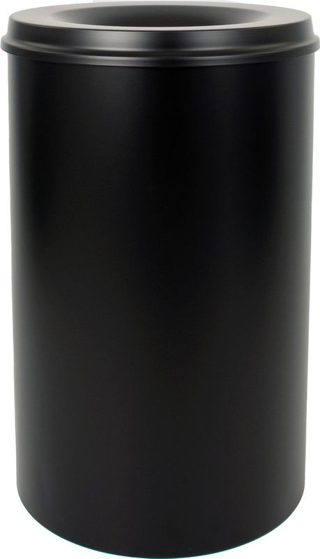 V-part Vlamdovende prullenbak/papierbak - 110L - zwart
