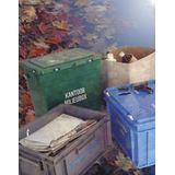 Batterijbox blauw 20 liter 40x30x23,5cm - Inzamelbox voor lege batterijen