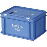 Batterijbox blauw 20 liter 40x30x23,5cm - Inzamelbox voor lege batterijen