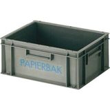 Papierverzamelbak - Grijs - Kunststof - 40x30x17.5cm - 1 stuk