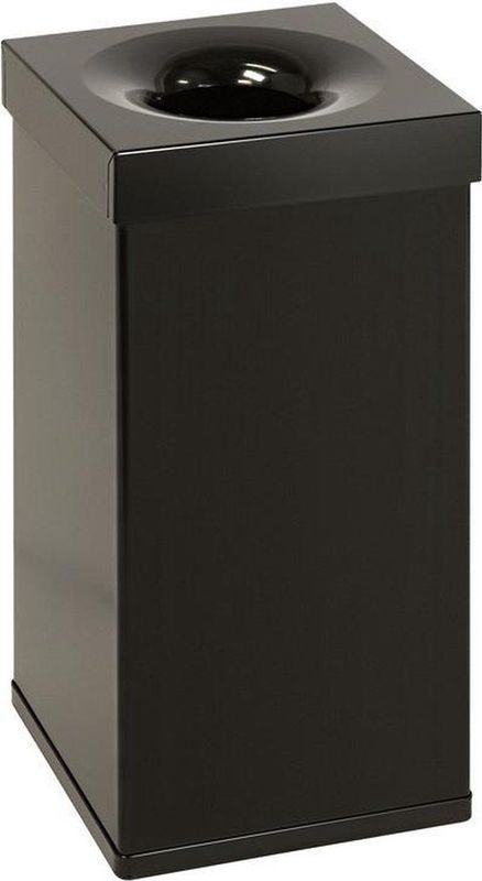 Prullenbak - Zwart - Kunststof - 30 Liter