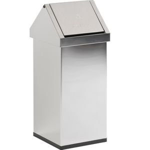 Vuilnisbak - Rond - Zwart - Kunststof - 30 Liter