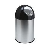 Huismerk - Prullenbak - Zilver - RVS - Push Systeem - 30L