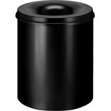 Ronde Veiligheidsprullenbak - Grafietzwart - Staal - Vlamdovend