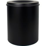 Ronde Veiligheidsprullenbak - Grafietzwart - Staal - Vlamdovend