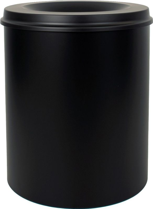 Ronde Veiligheidsprullenbak - Grafietzwart - Staal - Vlamdovend