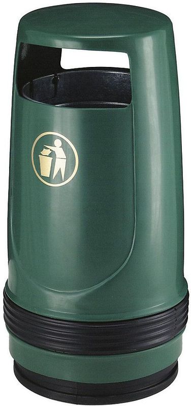 Merlin kunststof afvalbak 90 liter, Donkergroen (VB600000GR)