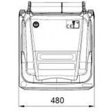 Mini container 120 liter 120liter 120l blauw