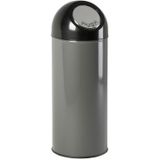 V-Part Pushbin Prullenbak - 55 l - Grijs/Zwart