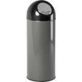 V-Part Pushbin Prullenbak - 55 l - Grijs/Zwart