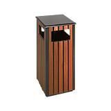 Afvalverzamelaar - Houtlook - Inhoud 36 l - Hoekig - Voor Buiten