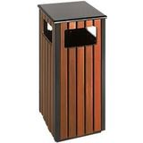 Afvalverzamelaar - Houtlook - Inhoud 36 l - Hoekig - Voor Buiten