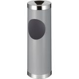 Combi-asbak - Grijs - Plaatstaal - Inhoud 50 L