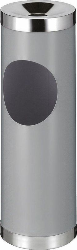 Combi-asbak - Grijs - Plaatstaal - Inhoud 50 L