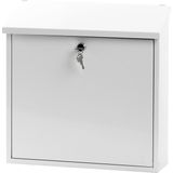 V part Wandbrievenbus Malagan Galvanized steel Powder Coated wit Brievenbus