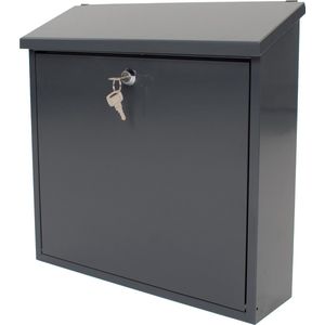 V part Wandbrievenbus Malagan Galvanized steel Powder Coated antraciet Brievenbus