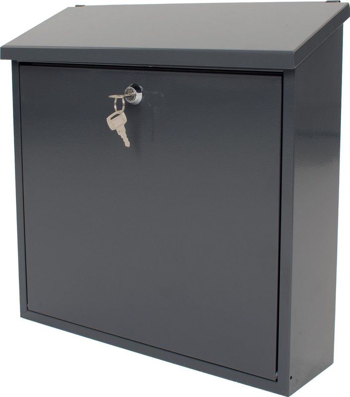 V part Wandbrievenbus Malagan Galvanized steel Powder Coated antraciet Brievenbus