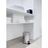 V-Part Prullenbak - 20 l - Mat RVS