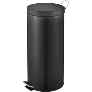 V part Pedaalemmer 30 liter Steel zwart Prullenbak