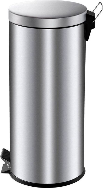 V part Pedaalemmer 30 liter Stainless steel RVS Prullenbak