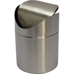 V-Part - Tafelafvalbakje met swingdeksel 1.5 liter - RVS