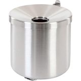 Vlamdovende wandasbak rond RVS