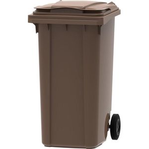 Afvalcontainer / Kliko / Mini Container kunststof 240 liter Bruin
