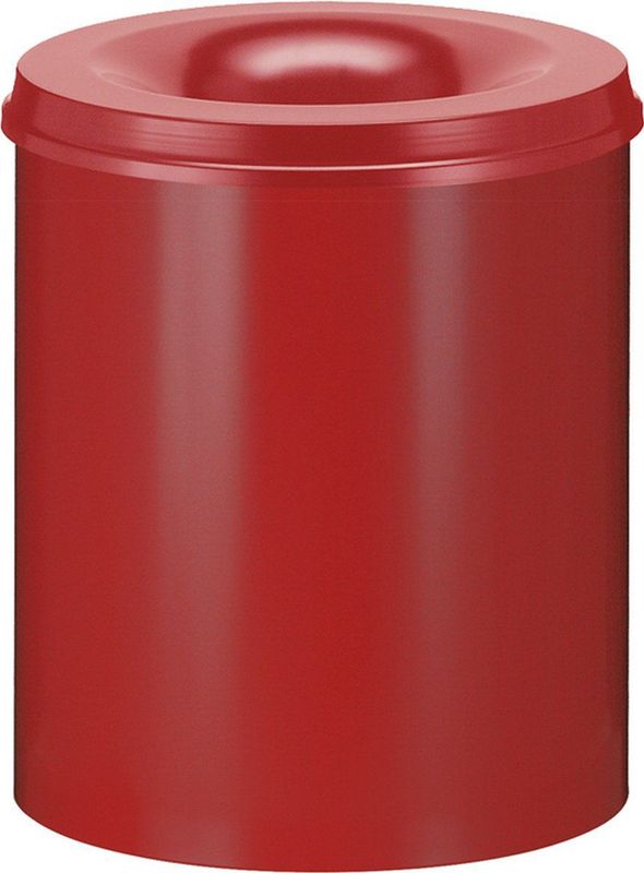 V-Part - Vlamdovende Papierbak - Rood - 80 Liter - Steel