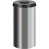 Huismerk - Vlamdovende Papierbak - Zilver - RVS - 50L