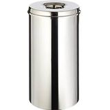 Huismerk - Vlamdovende Papierbak - Zilver - RVS - 50L