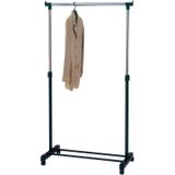 V-Part Kledingrek - Op wielen - Zwart + Zilver - 170cm Hoog