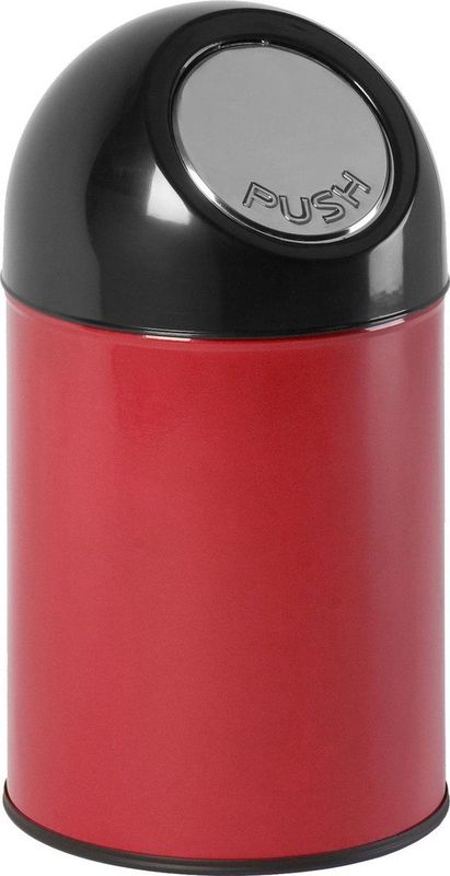 V-Part Pushbin Afvalemmer - 30 l - Rood