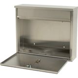 V part Wandbrievenbus Granadan Stainless steel mat RVS Brievenbus