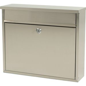 V part Wandbrievenbus Granadan Stainless steel mat RVS Brievenbus