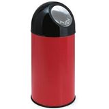 V-Part Pushbin Prullenbak - 40 l - Rood