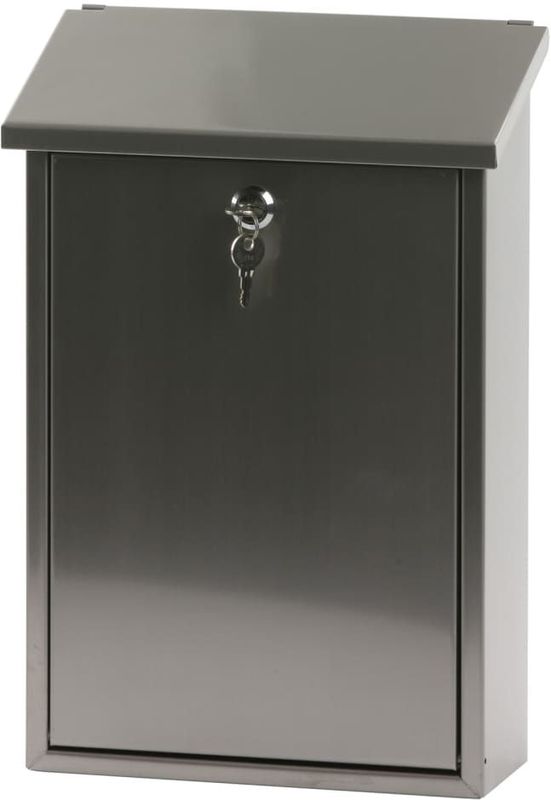 V-Part - Toledon - Brievenbus - Zilver - Gepoederd Gegalvaniseerd Staal