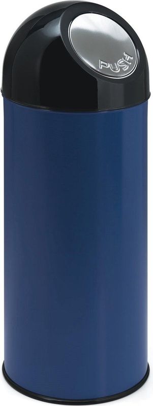 V-Part Afvalemmer - 55 l - Blauw - Pushbin