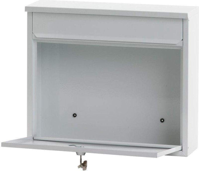 V part Wandbrievenbus Granadan Galvanized steel Powder Coated wit Brievenbus