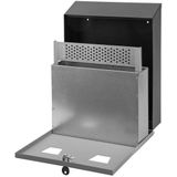 Asbak wand zwart/grijs