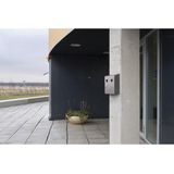 Asbak wand zwart/grijs