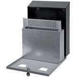 Asbak wand zwart/grijs