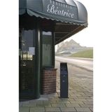 Vrijstaande asbakzuil zwart (met sleutelset)  - Vepabins