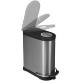 EKO Viva Prullenbak - 20+16 l - Mat RVS