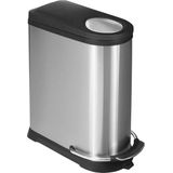 EKO Viva Prullenbak - 20+16 l - Mat RVS